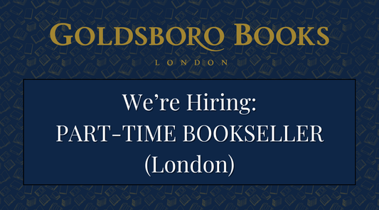 We're Hiring: Join our London team as a PART-TIME BOOKSELLER