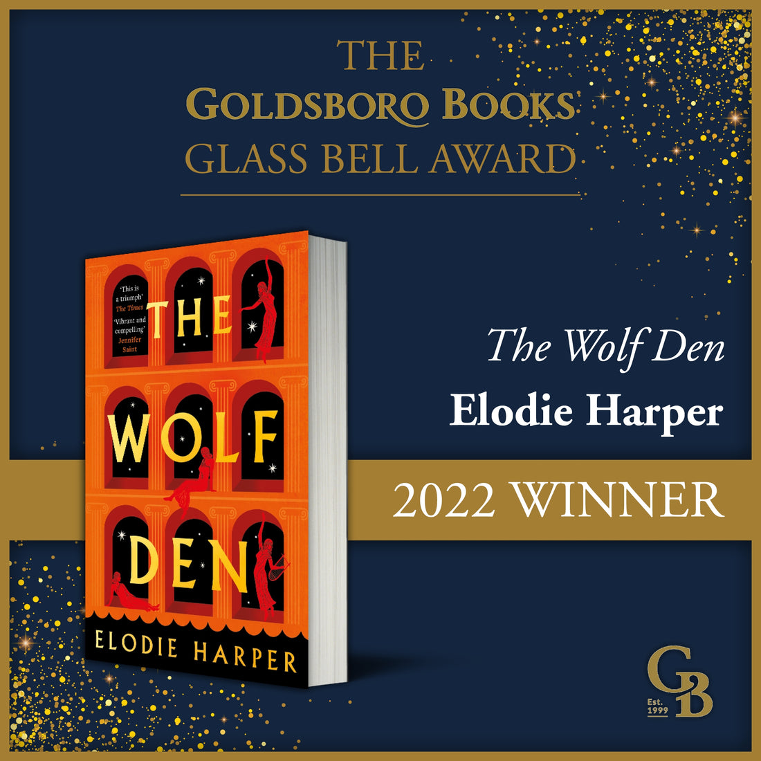 Goldsboro Books Glass Bell Winner 2022