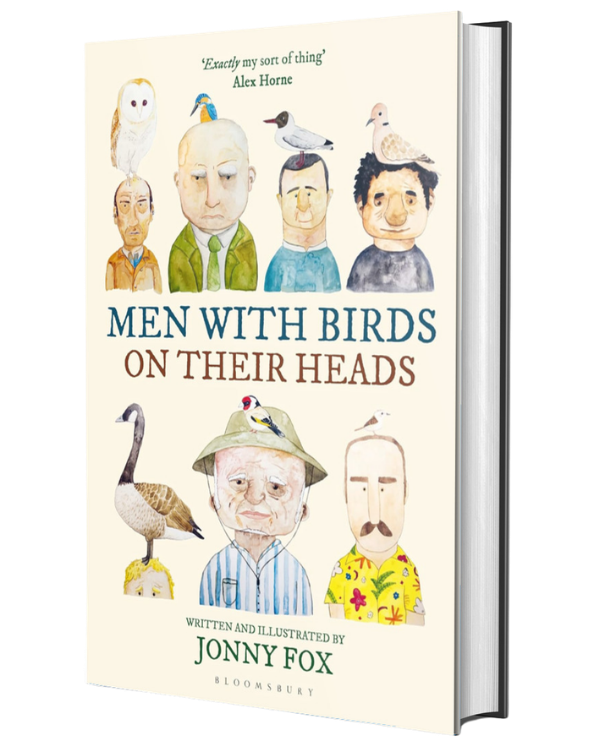Men with Birds on Their Heads